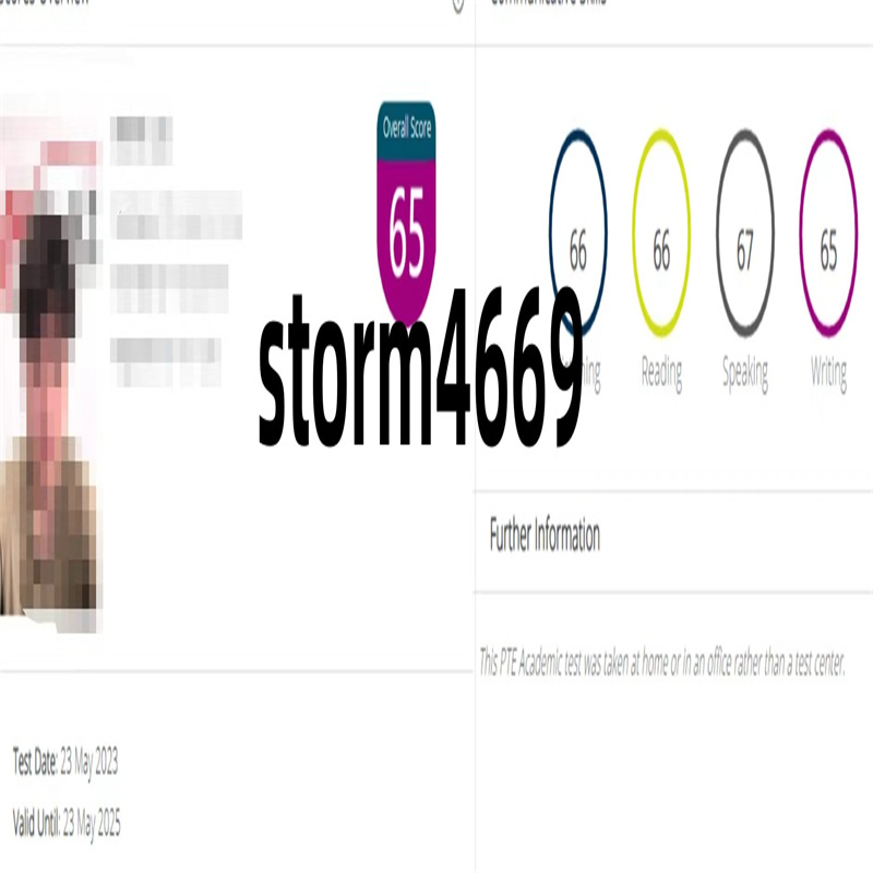 昆明某同学pte代考出分65