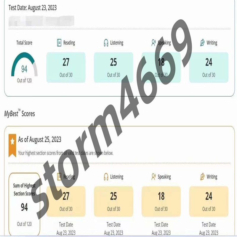 天津某同学托福考试保分包过出994