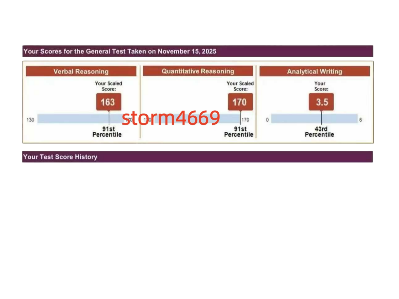 深圳某同学GRE保分出333分