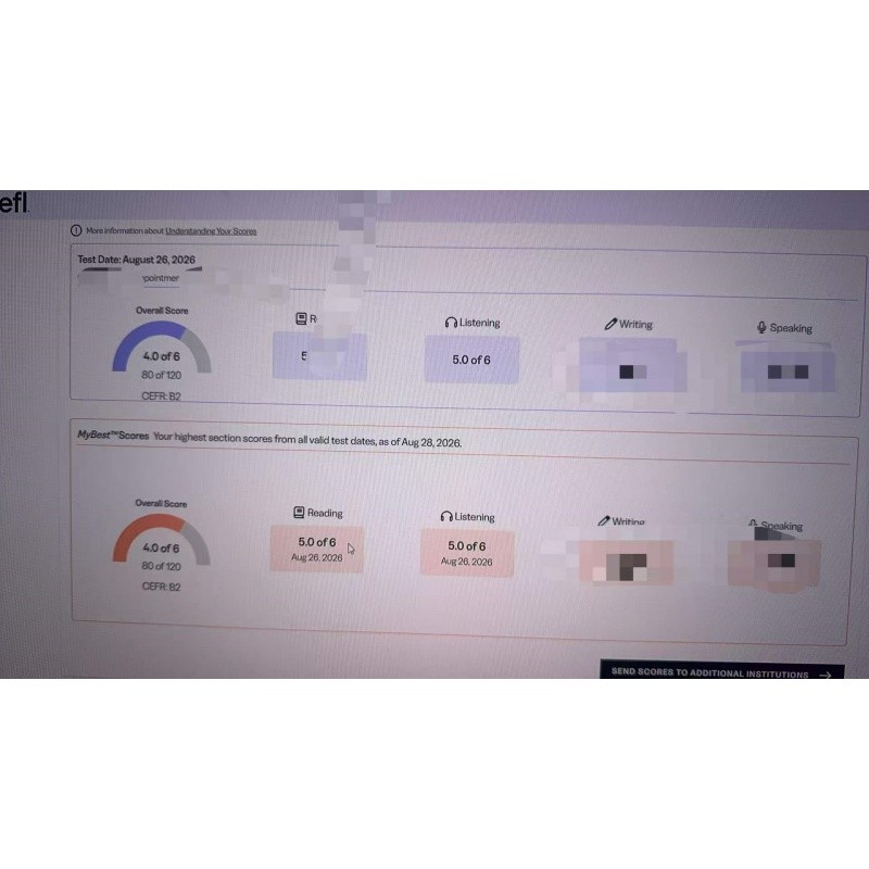 杭州某同学托福包过出4.0分