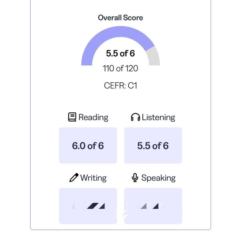 三亚某同学托福考试保过出5.5分